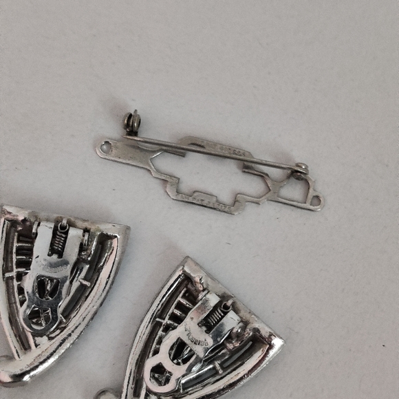 Coro Duette Dress Clips Brooch - Picture 10 of 13